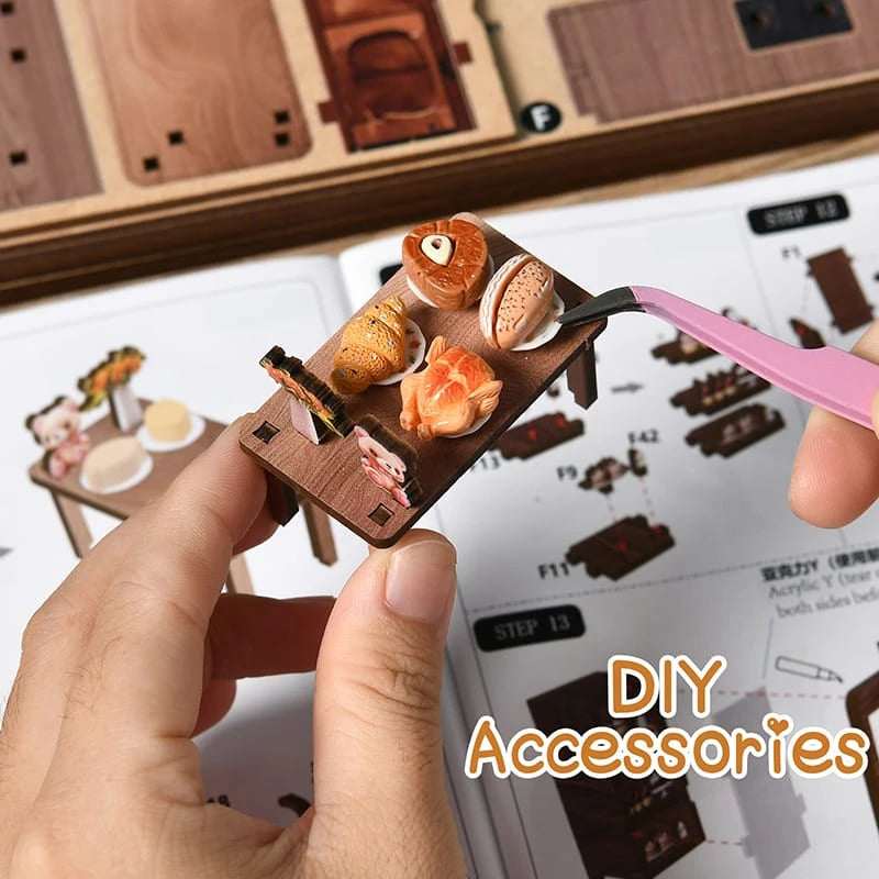 Bear Restaurant Miniature House Kit