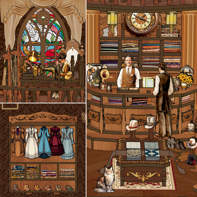 DIY Retro Dressmaker Book Nook Kit