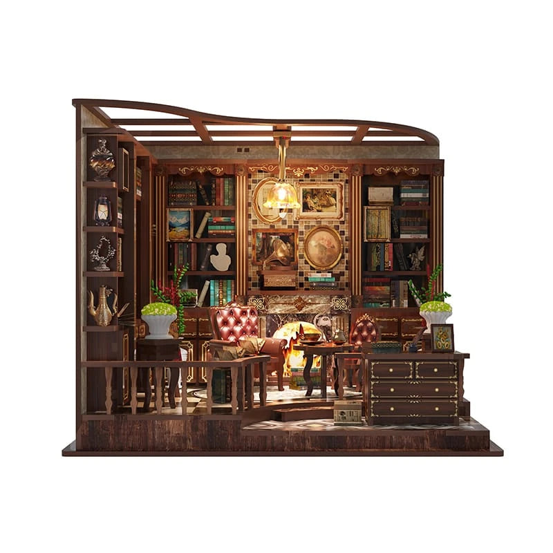 Left Bank Reading Nook Miniature Model